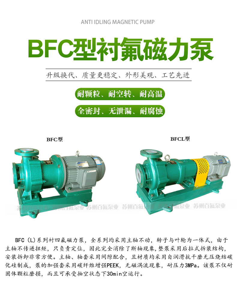 BFC(L)型襯氟磁力泵(圖1)